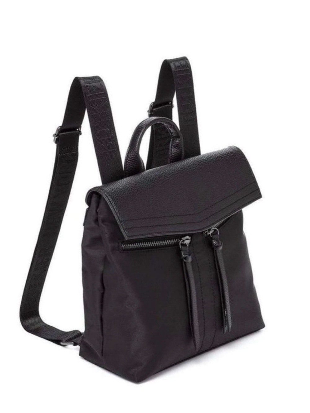 Botkier Black Nylon & Leather Backpack